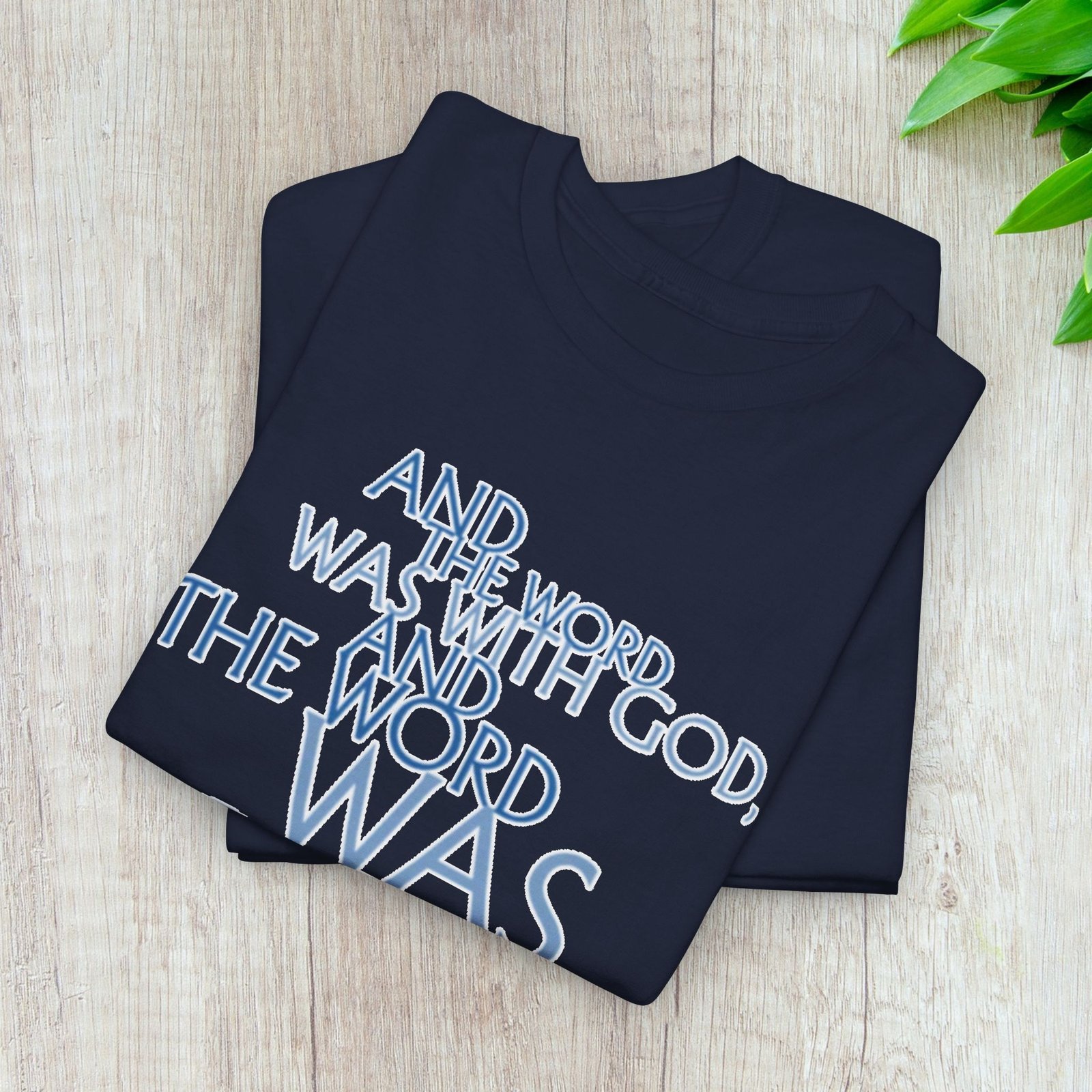 "The Word Was God" John 1:1 Unisex Scripture T-Shirt - Image 27