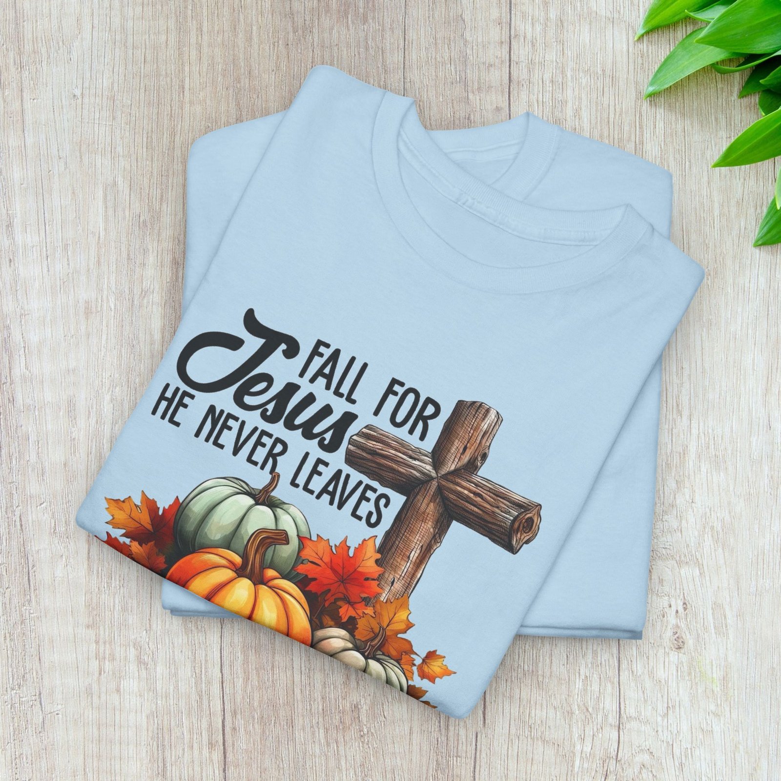 Fall for Jesus  — Pumpkin Cross Christian Unisex T-Shirt - Image 25