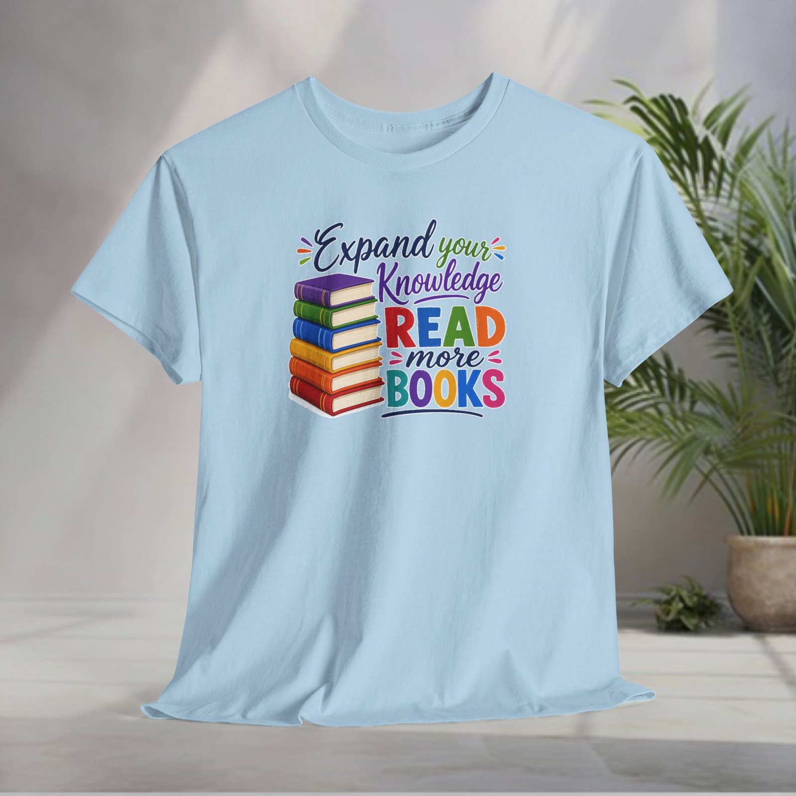 "Expand Your Knowledge" Read More Books T-Shirt - Image 30
