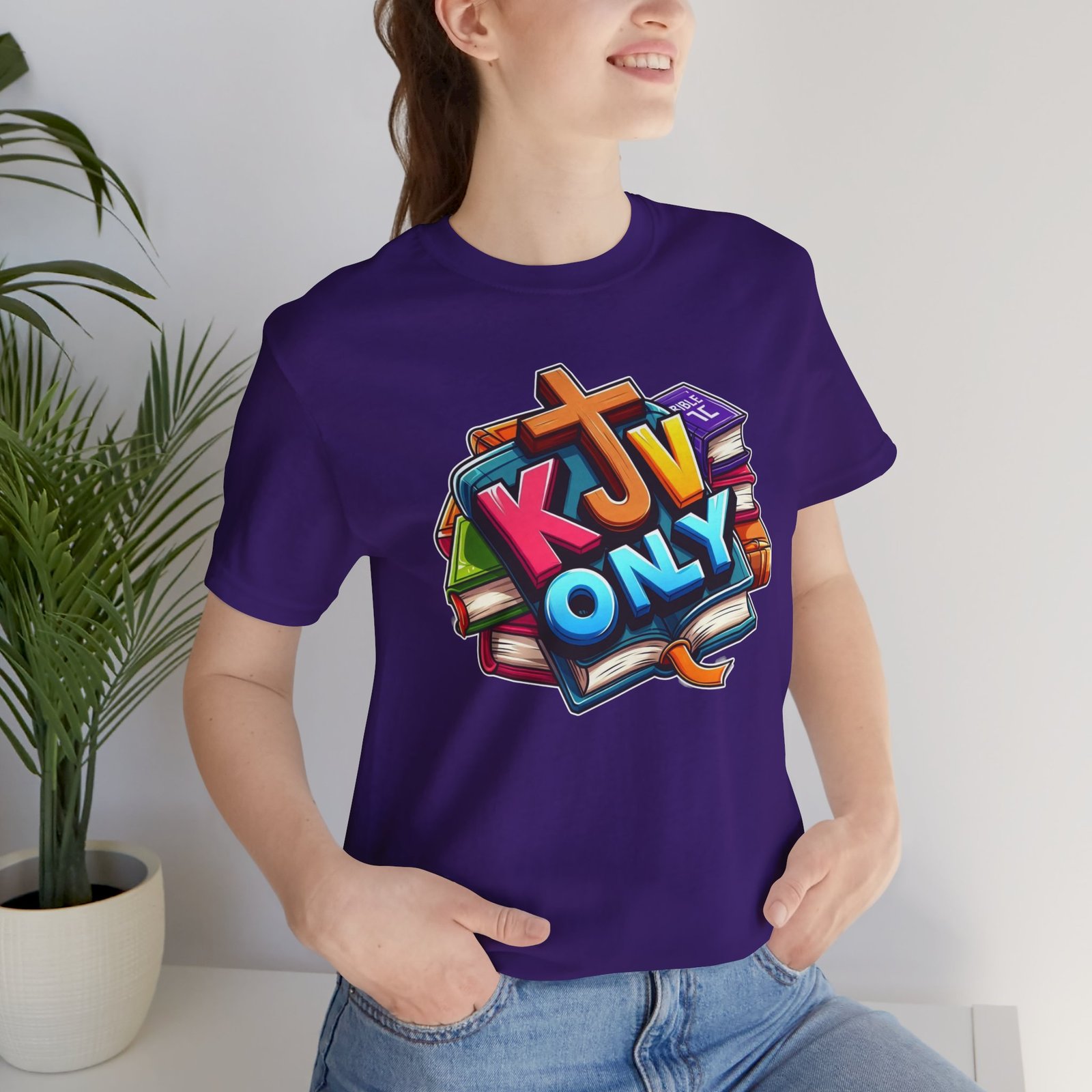 KJV Only - Cross - Bible Unisex T-Shirt - Image 54