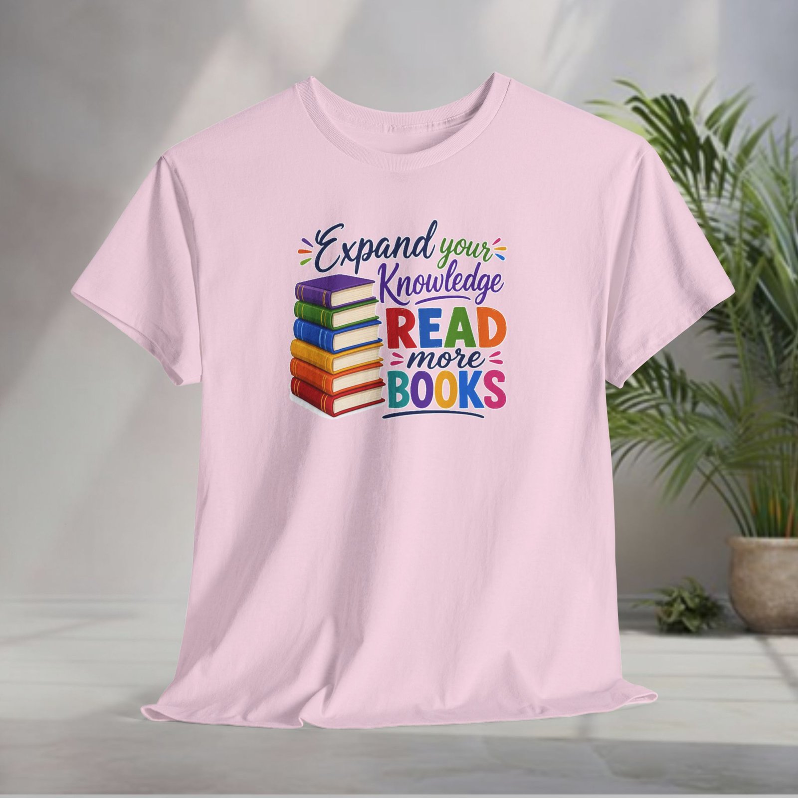 "Expand Your Knowledge" Read More Books T-Shirt - Image 37