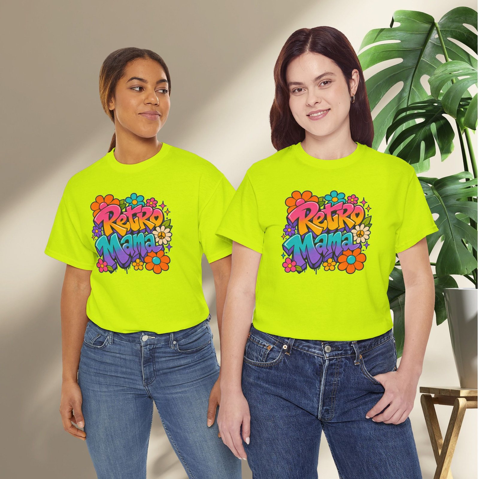 Retro Mama T‑Shirt — 70s Flower Power - Image 36