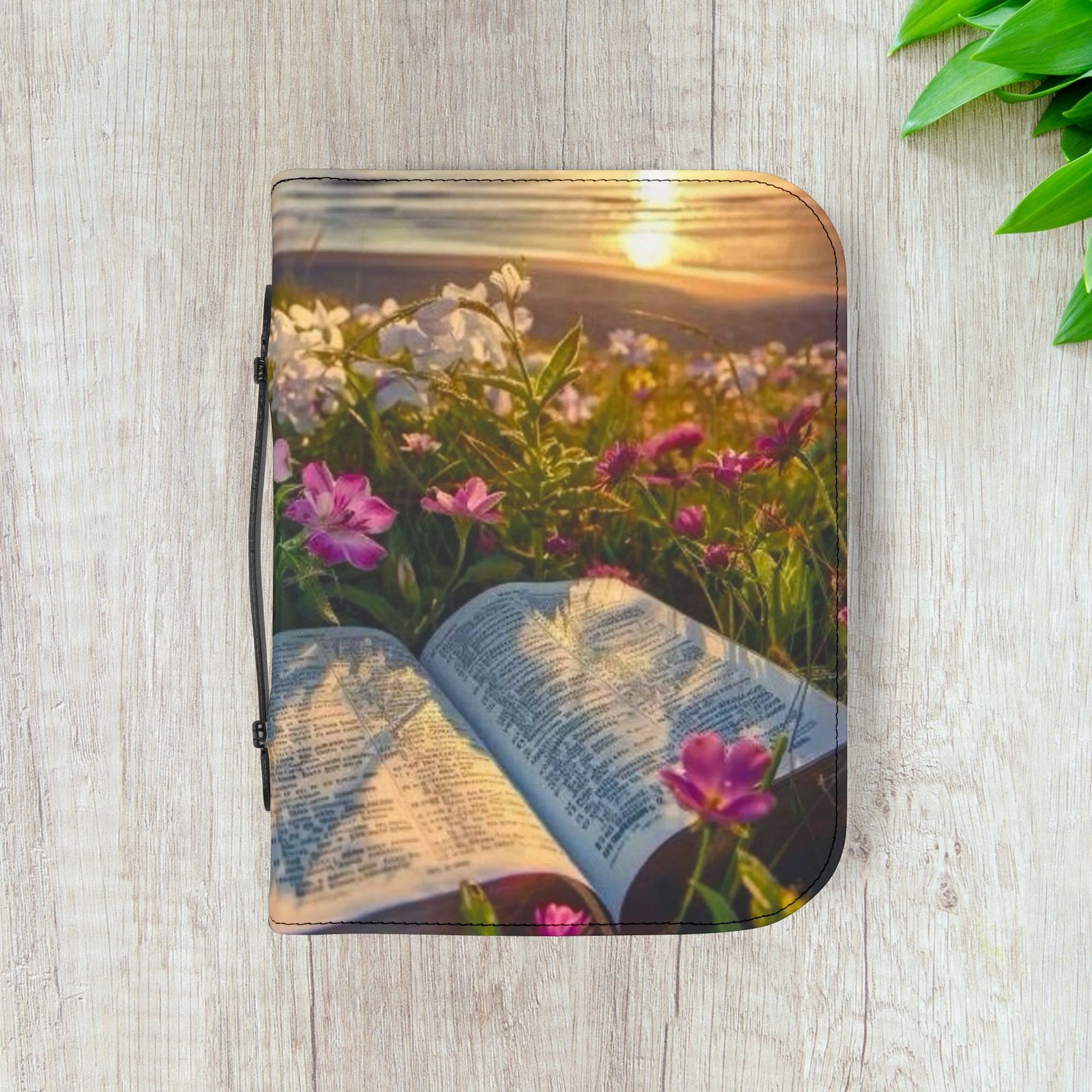 Moments with God at Sunrise Floral Bible Cover - Image 16