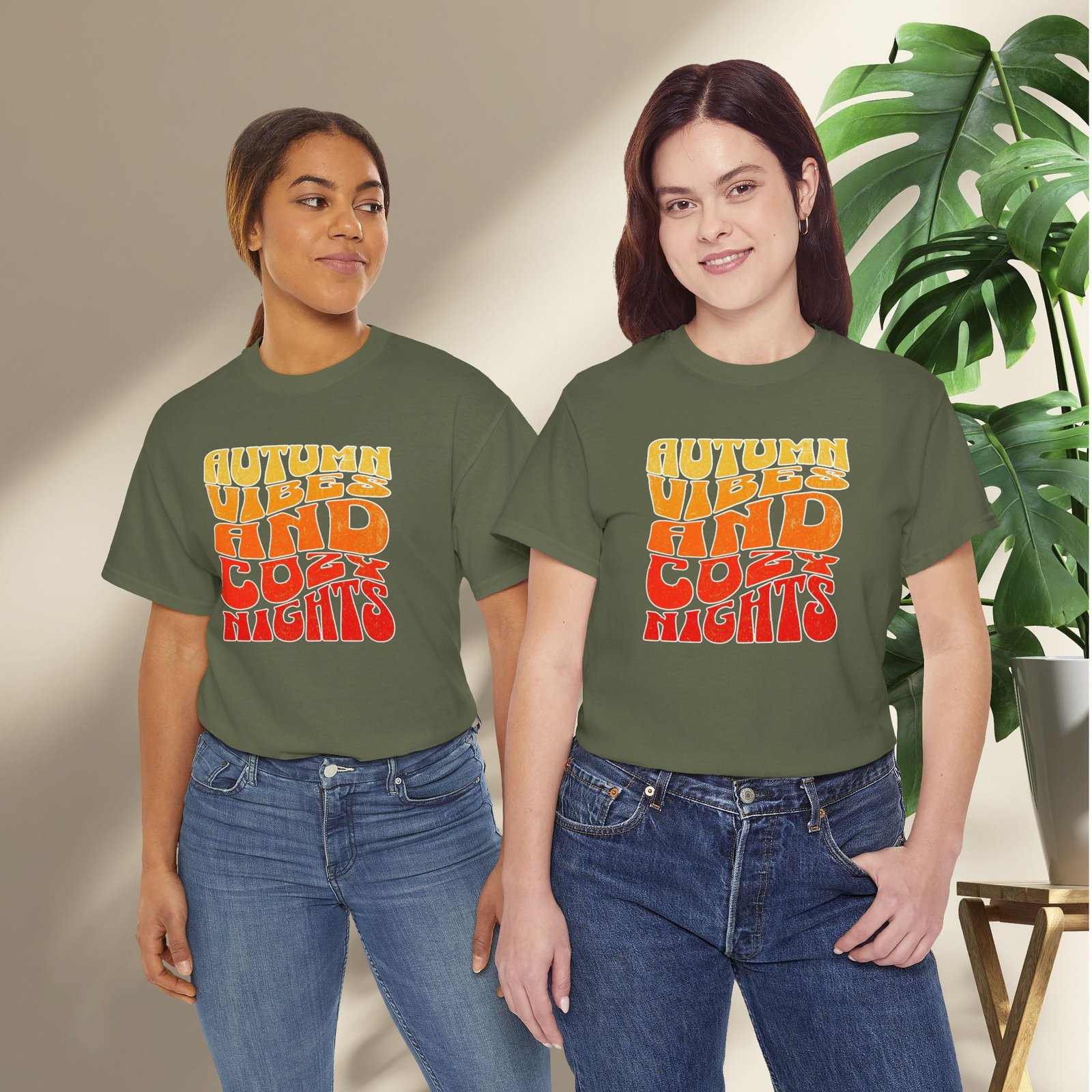 Autumn Vibes Cozy Nights Unisex T-Shirt - Image 33
