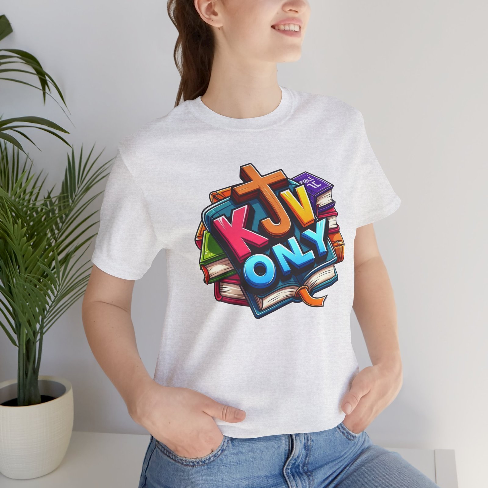 KJV Only - Cross - Bible Unisex T-Shirt - Image 12
