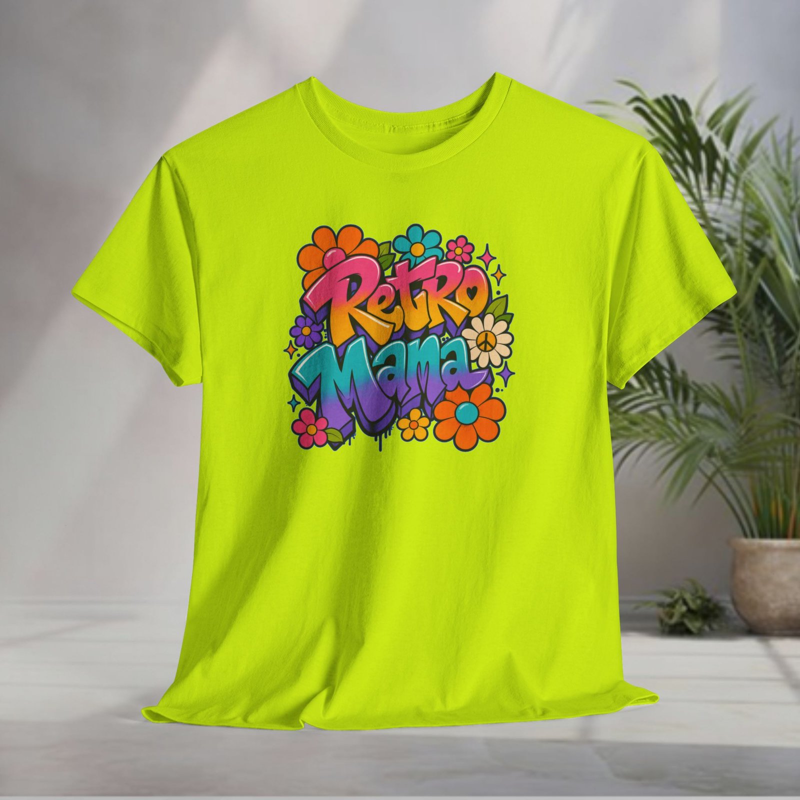 Retro Mama T‑Shirt — 70s Flower Power - Image 32