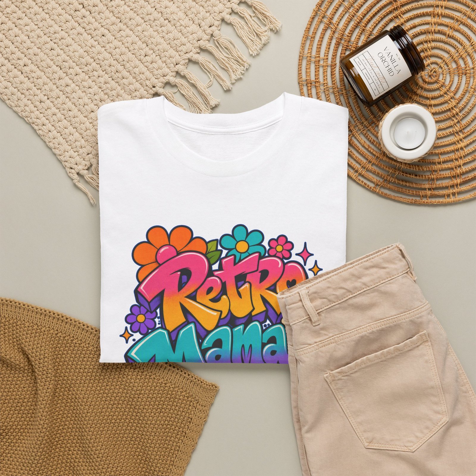 Retro Mama T‑Shirt — 70s Flower Power - Image 9
