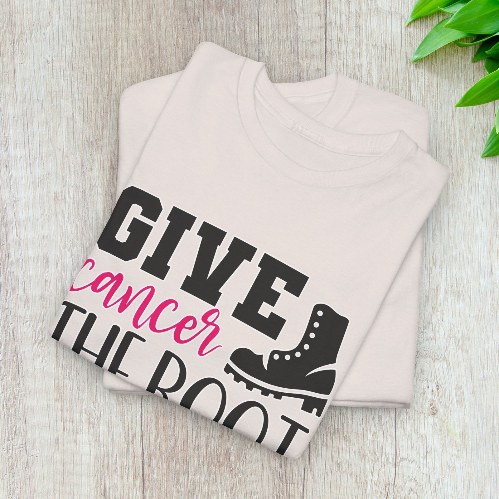 Give Cancer the Boot T-Shirt — Breast Cancer Awareness - Image 9