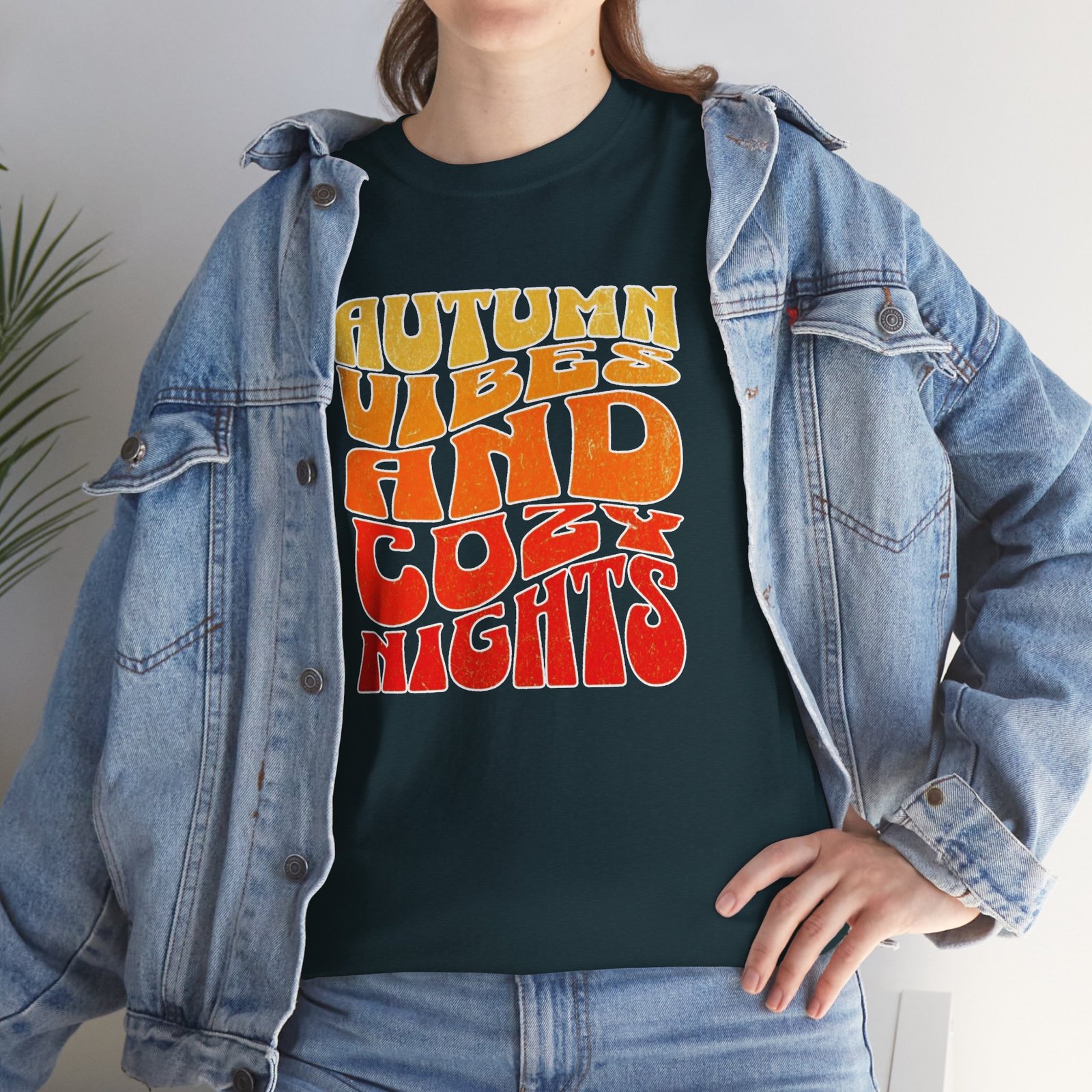 Autumn Vibes Cozy Nights Unisex T-Shirt - Image 40