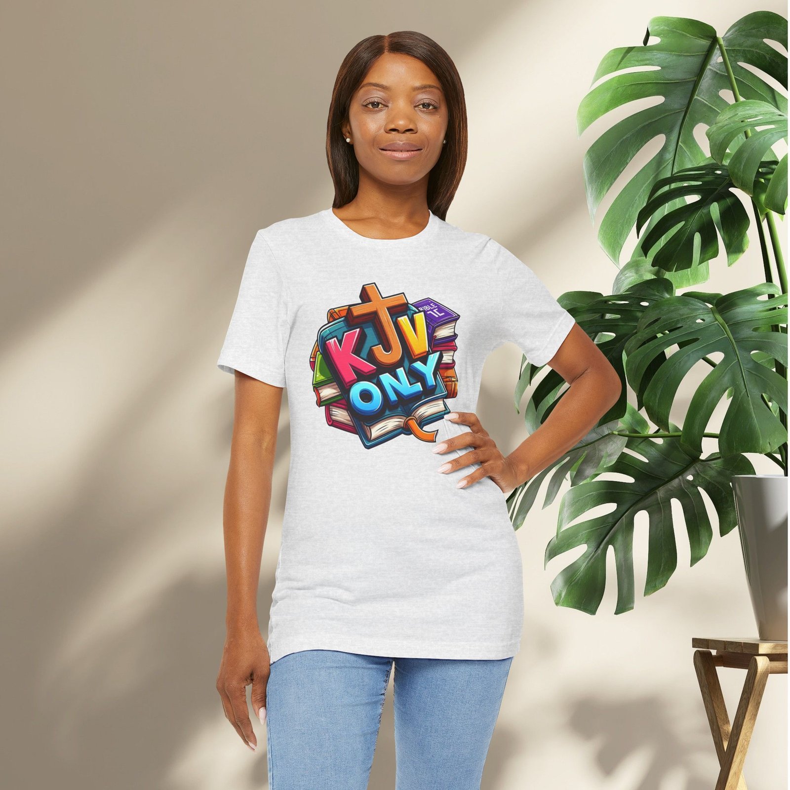 KJV Only - Cross - Bible Unisex T-Shirt - Image 11