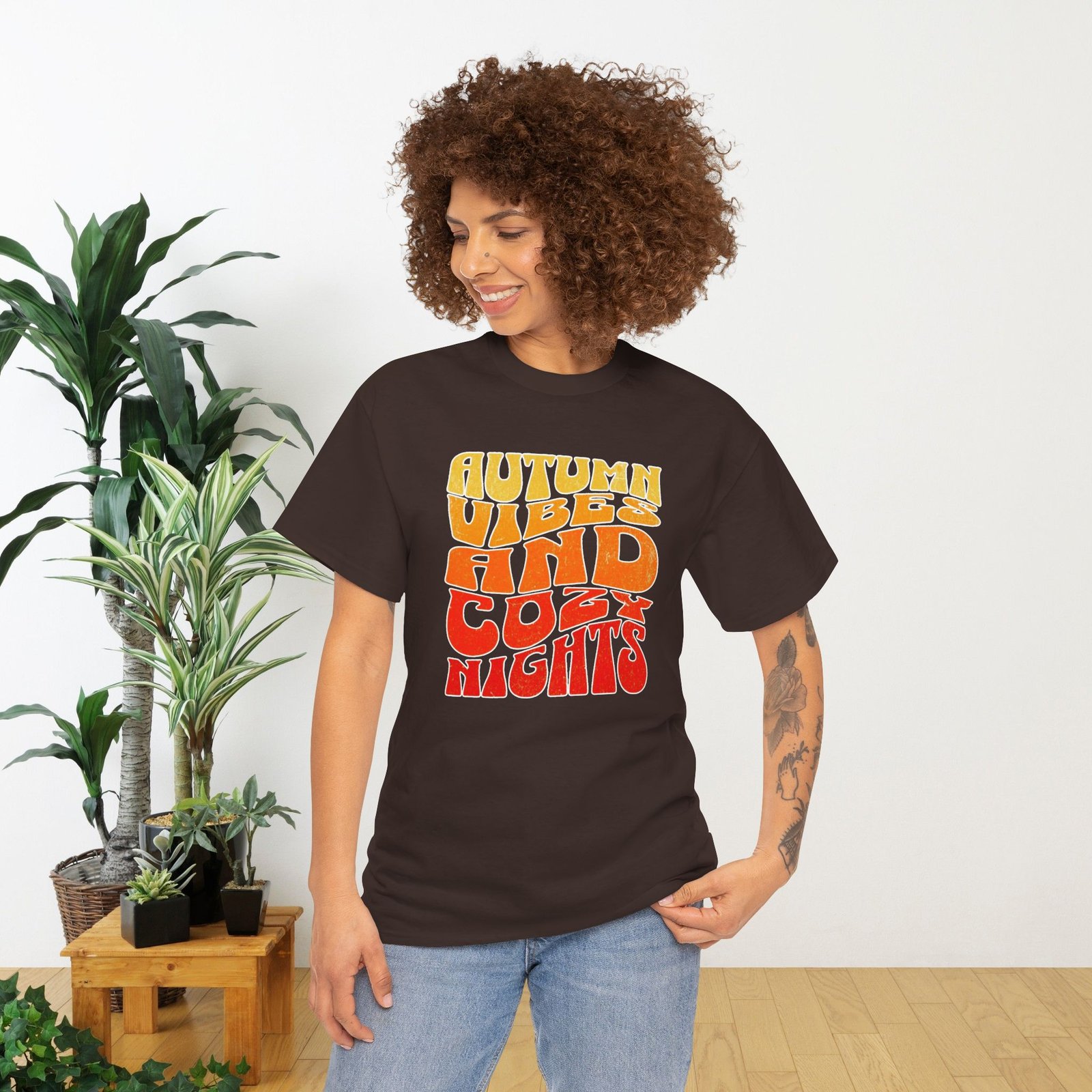 Autumn Vibes Cozy Nights Unisex T-Shirt - Image 22