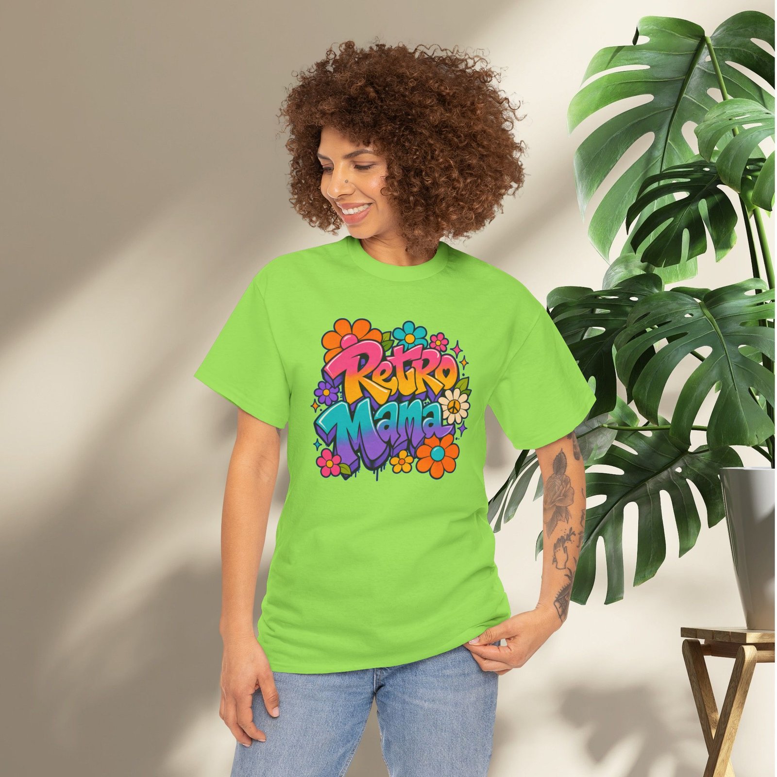 Retro Mama T‑Shirt — 70s Flower Power - Image 40